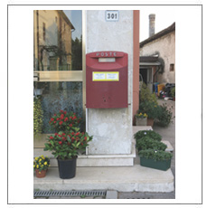 Picture Postcard Posted from Post Box Pictured (Selva del Montello) by Jonathan Monk