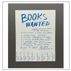 Books Wanted by Derek Sullivan